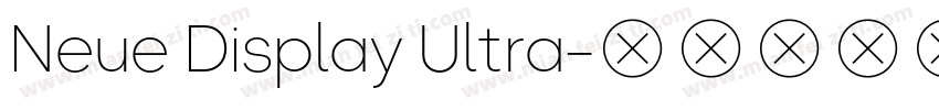 Neue Display Ultra字体转换